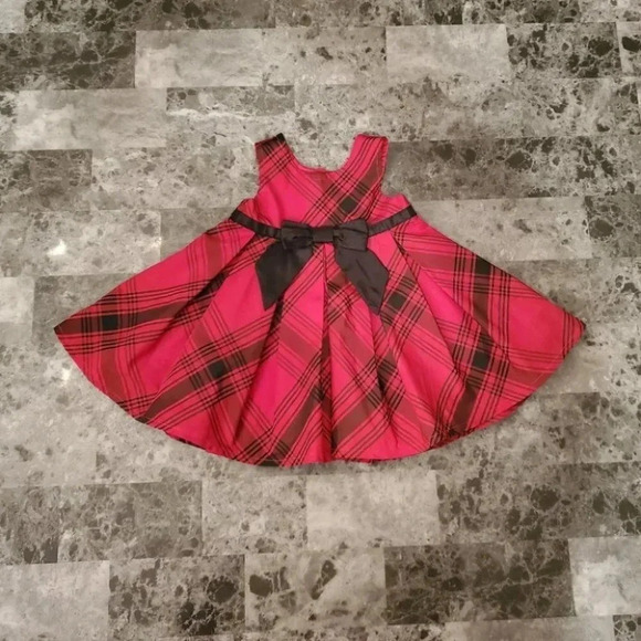 3/6M Koala Baby Red Plaid Dress - Picture 2 of 10